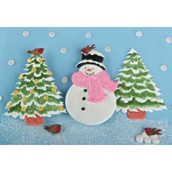 Patchwork - large snowman and tree - nieuw bij cake, bake & love 6 Patchwork - large snowman and tree  - nieuw - afbeelding 2