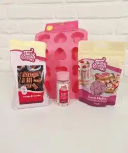 Moederdag Fudge Brownie Hartjes Pakket