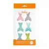 Suikerdecoraties zeemeerminstaart groot 6 stuks bij cake, bake & love 1