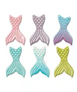 Suikerdecoraties zeemeerminstaart groot 6 stuks bij cake, bake & love 10