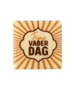 Chocolade Plaatje Fijne Vaderdag 3,8 cm  stuks