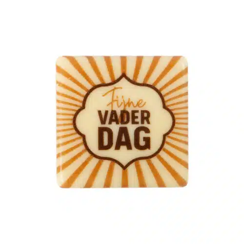 Chocolade plaatje fijne vaderdag 3,8 cm  stuks