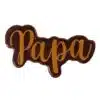 Chocolade plaatje papa 7 x 4 cm 4 stuks bij cake, bake & love 1