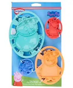 Dr. Oetker Peppa Big & Familie - Embossing Cookie Cutter pk/4