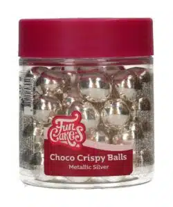 FunCakes Choco Crispy Ballen - Metallic Zilver