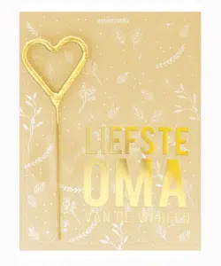Mini Wondercard met Vuursterretje - Liefste Oma