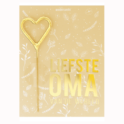 Mini wondercard met vuursterretje - liefste oma bij cake, bake & love 5