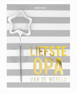 Mini Wondercard met Vuursterretje - Liefste Opa