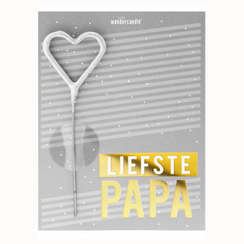 Mini wondercard met vuursterretje - liefste papa bij cake, bake & love 5