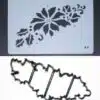 Patchwork cutters + stencil - poinsettia garland - nieuw bij cake, bake & love 1