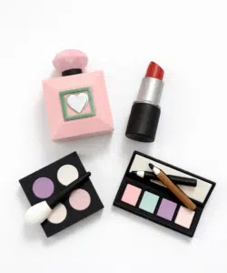 Taartdecoratie set Make-up pk/4