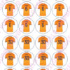 Eetbare print ek oranje shirt 2024 met eigen naam en nummer - 24 cupcake rondjes bij cake, bake & love 3