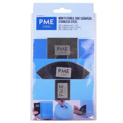 Pme mini flexibele zijkant schrapers set van 3