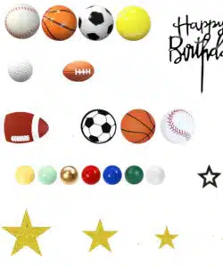 Taartdecoratie set Sports pk/37