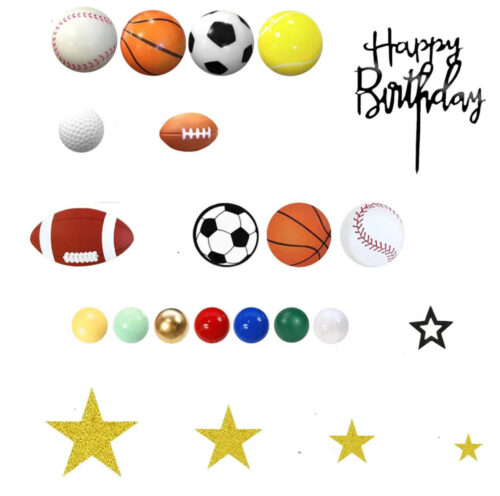 Taartdecoratie set sports pk/37 bij cake, bake & love 5