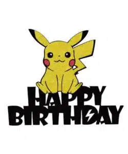 Caketopper Happy Birthday Pikachu