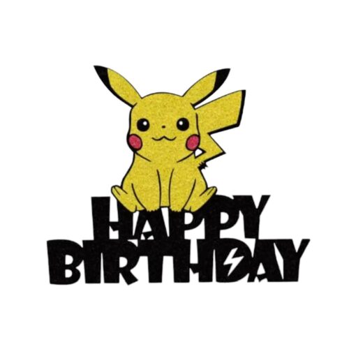 Caketopper happy birthday pikachu bij cake, bake & love 5
