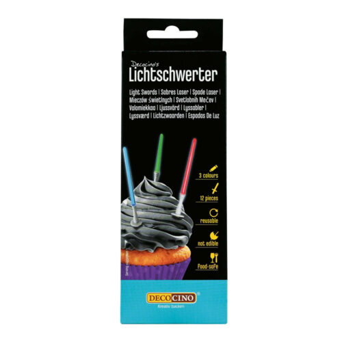 Star wars lightsabers decoratie pk/12 bij cake, bake & love 5