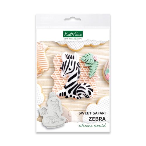 Katy sue silicone mould - sweet safari zebra bij cake, bake & love 5