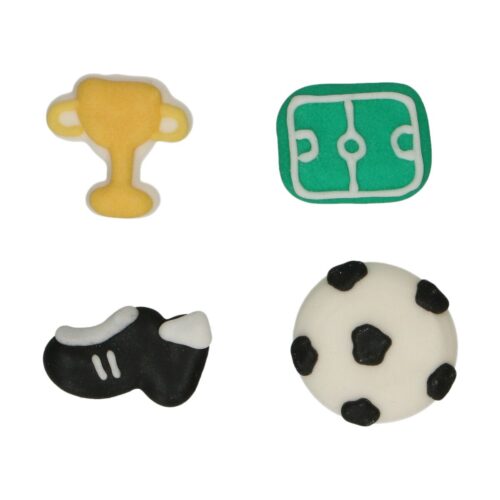 Funcakes suikerdecoraties voetbal set/8 bij cake, bake & love 7