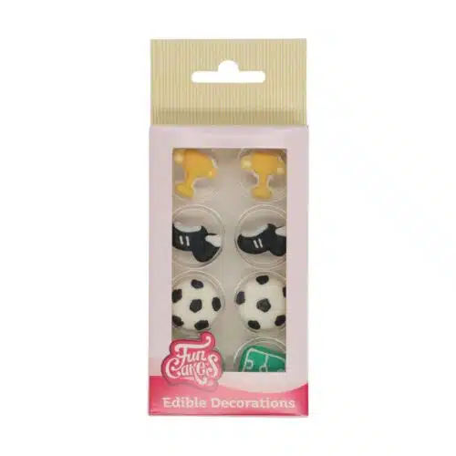 Funcakes suikerdecoraties voetbal set/8