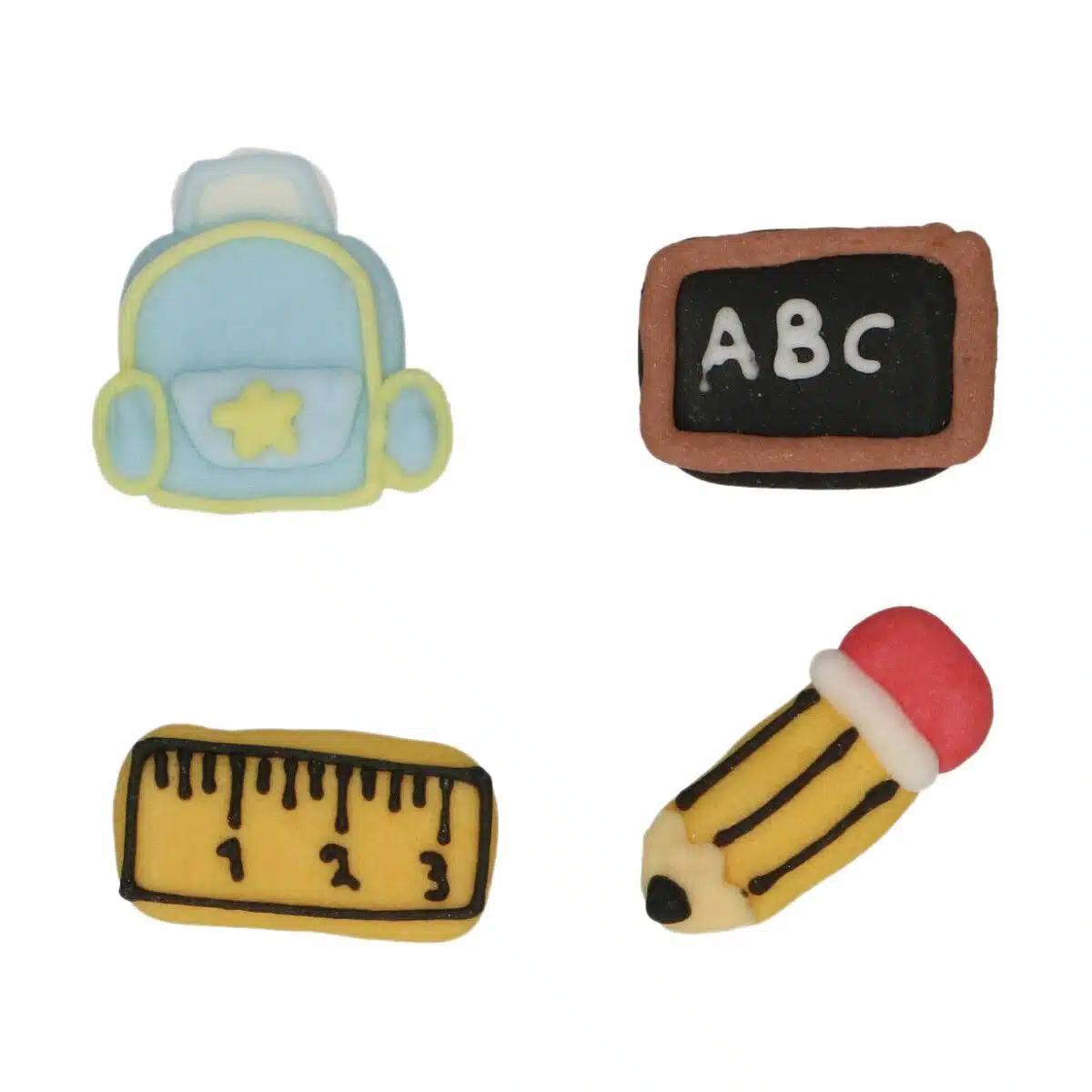 Funcakes suikerdecoraties back to school set/8 bij cake, bake & love 6 Funcakes suikerdecoraties back to school set/8 - afbeelding 2