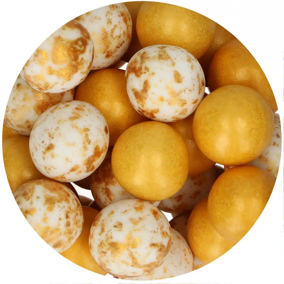 Funcakes choco crispy ballen - glamour gold bij cake, bake & love 6 Funcakes choco crispy ballen - glamour gold - afbeelding 2