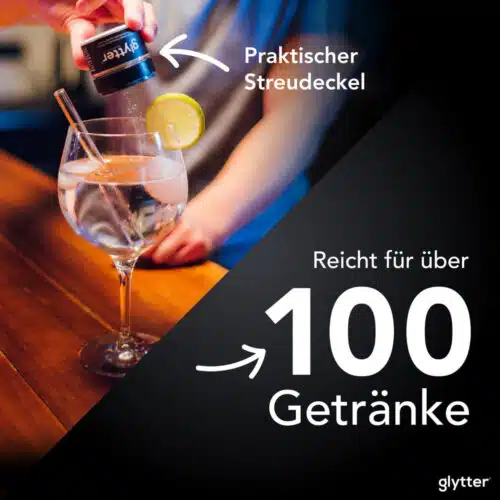 Glytter – glitter voor drankjes – luminious lime - afbeelding 4