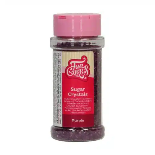Funcakes suikerkristallen paars 80 g