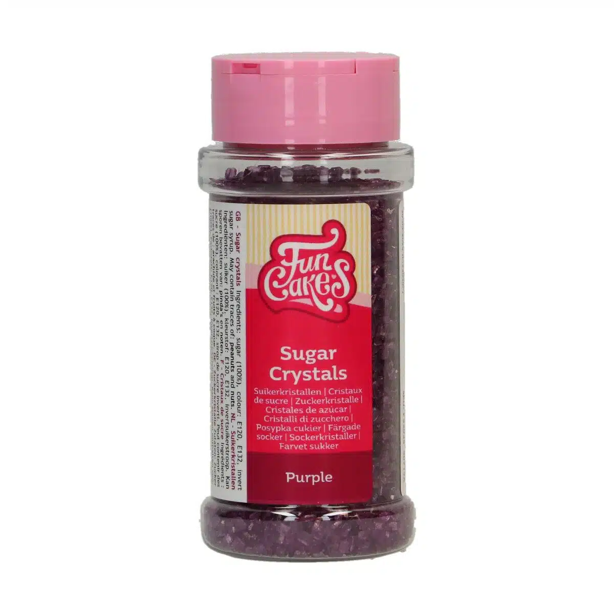 Funcakes suikerkristallen paars 80 g bij cake, bake & love 5 Funcakes suikerkristallen paars 80 g