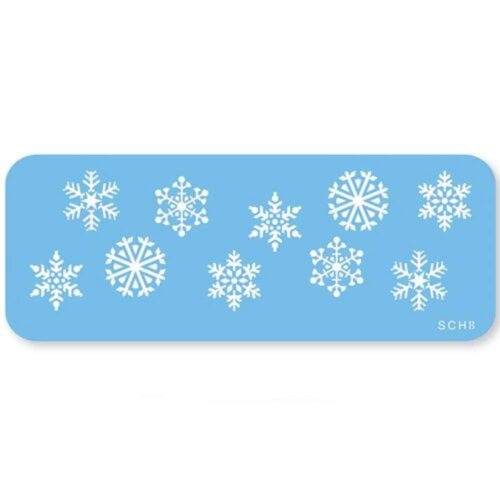 Jem stencil - snowflakes bij cake, bake & love 5