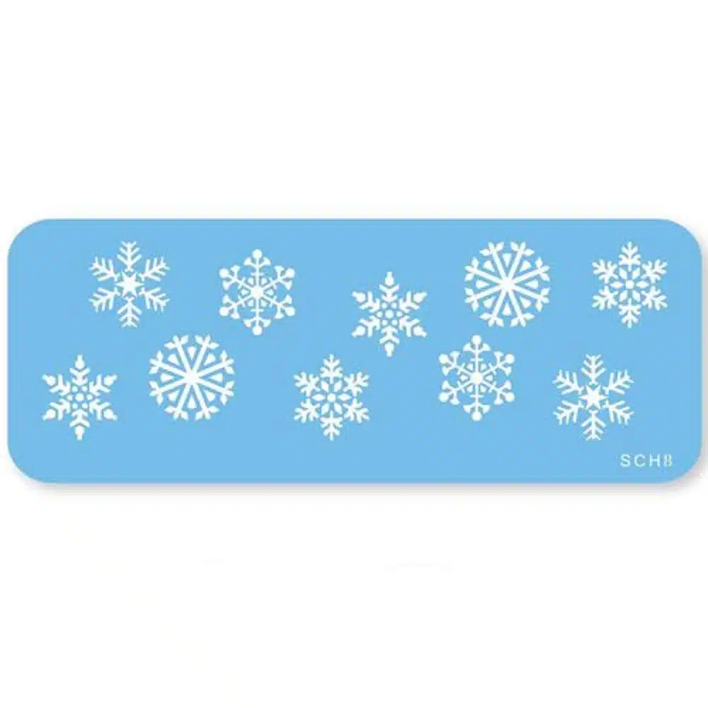 Jem stencil - snowflakes bij cake, bake & love 5 Jem stencil - snowflakes