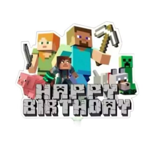 Caketopper minecraft bij cake, bake & love 5