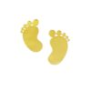 Taartdecoratie babyvoetjes goud 6 stuks bij cake, bake & love 3