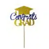 Caketopper congrats grad goud - blauw bij cake, bake & love 2 Caketopper congrats grad goud - blauw bij cake, bake & love 1