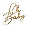 Cake decoration oh baby gold bij cake, bake & love 1