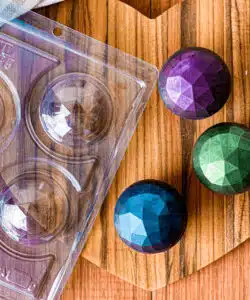 Chocolade mal Geometrische Ballen