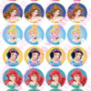 Eetbare cupcakeprint disney prinsessen 2 - 24 cupcake rondjes bij cake, bake & love 3