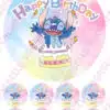 Eetbare taartprint stitch 2 - 18 cm rond rond bij cake, bake & love 3