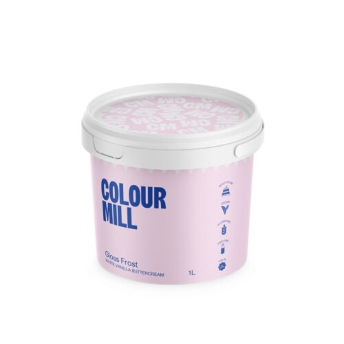 Colour mill white buttercream gloss frost 1l bij cake, bake & love 3