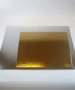 FunCakes Taartkartons Goud/Zilver Vierkant 20 cm pk/3