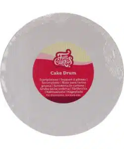 FunCakes Cake Drum Rond Ø25 cm - Wit