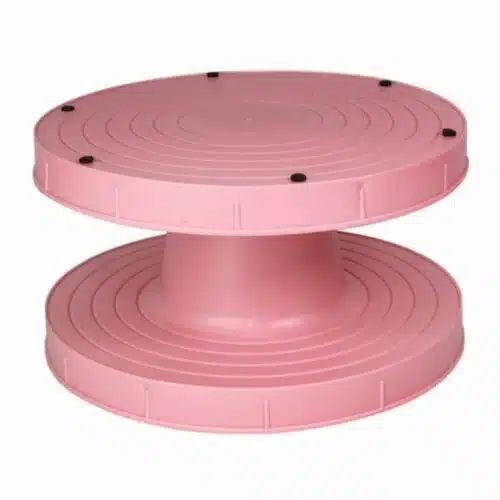 Fmm cake decorating turntable - pink ⌀23cm