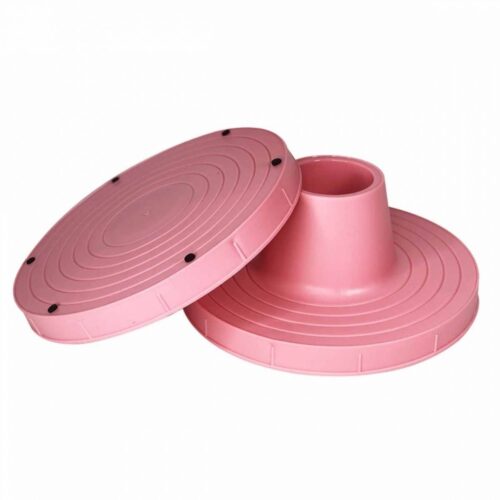 Fmm cake decorating turntable - pink ⌀23cm bij cake, bake & love 7