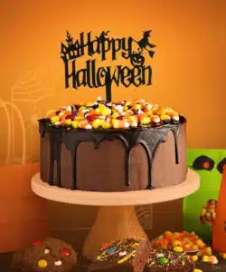 Dekora caketopper happy halloween zwart bij cake, bake & love 14