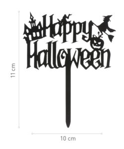 Dekora caketopper happy halloween zwart bij cake, bake & love 15