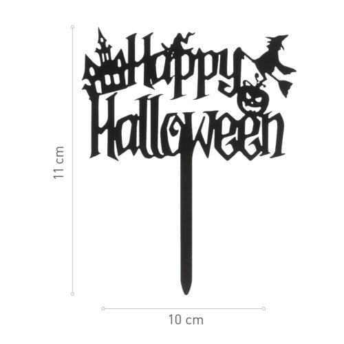 Dekora caketopper happy halloween zwart bij cake, bake & love 7