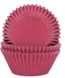 House of Marie Baking Cups Wijnrood pk/50