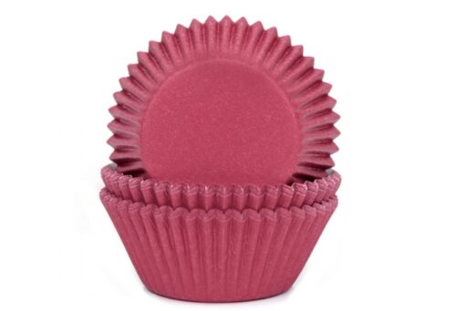 House of marie baking cups wijnrood pk/50 bij cake, bake & love 5