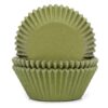 House of marie baking cups mosgroen pk/50 bij cake, bake & love 3